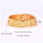 18K Real Gold Plated Environmental Friendly Copper Alloy Bracelet M01633