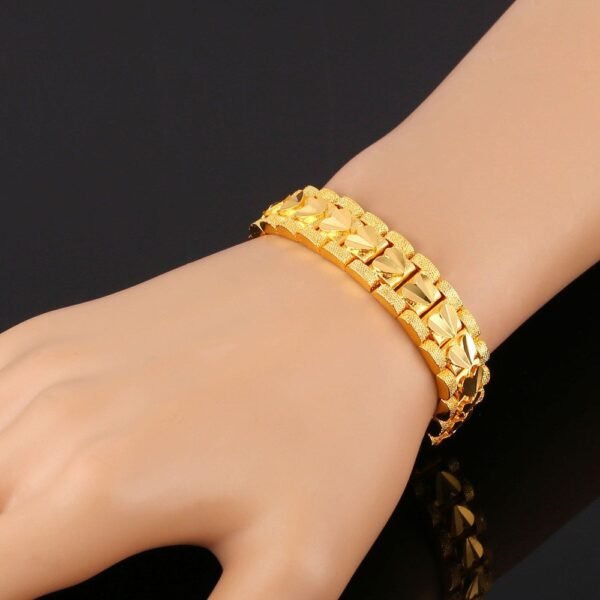 18K Real Gold Plated Environmental Friendly Copper Alloy Bracelet M01639