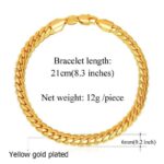 18K Real Gold Plated Environmental Friendly Copper Alloy Bracelet M01795