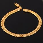 18K Real Gold Plated Environmental Friendly Copper Alloy Bracelet M01795