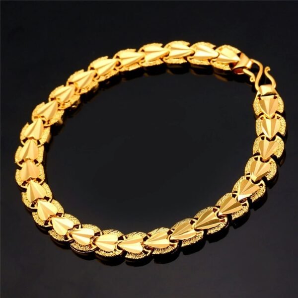 18K Real Gold Plated Environmental Friendly Copper Alloy Bracelet M01908