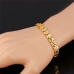 18K Real Gold Plated Environmental Friendly Copper Alloy Bracelet M01908