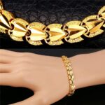 18K Real Gold Plated Environmental Friendly Copper Alloy Bracelet M01908