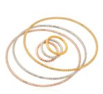 18K Real Gold Plated Environmental Friendly Copper Alloy Bracelet Set M01645