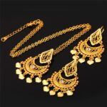 18K Real Gold Plated Environmental Friendly Copper Alloy Indian Desgin Jewelry Set M01581