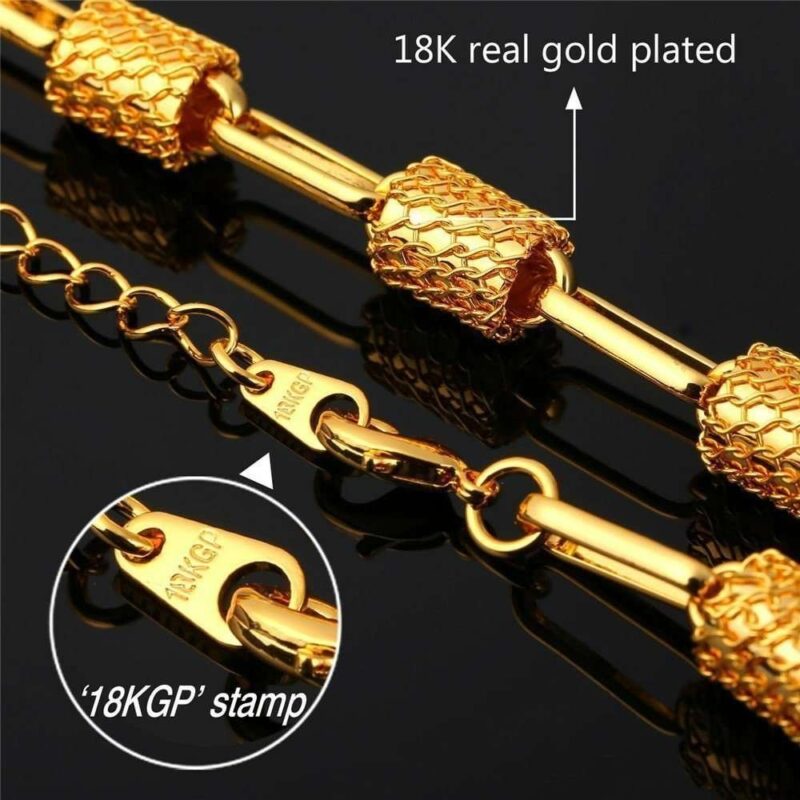 18K Real Gold Plated Environmental Friendly Copper Alloy Jewelry Set M01572