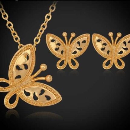 18K Real Gold Plated Environmental Friendly Copper Alloy Jewelry Set M01635