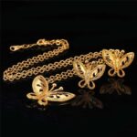 18K Real Gold Plated Environmental Friendly Copper Alloy Jewelry Set M01635