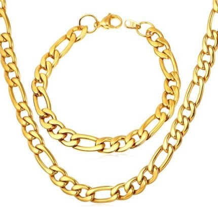 18K Real Gold Plated Environmental Friendly Copper Alloy Jewelry Set M01800