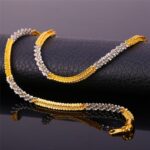 18K Real Gold Plated Environmental Friendly Copper Alloy Jewelry Set M01803