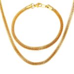 18K Real Gold Plated Environmental Friendly Copper Alloy Jewelry Set M01805