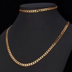 18K Real Gold Plated Environmental Friendly Copper Alloy Jewelry Set M01806