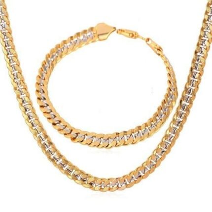 18K Real Gold Plated Environmental Friendly Copper Alloy Jewelry Set M01813