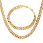 18K Real Gold Plated Environmental Friendly Copper Alloy Jewelry Set M01813