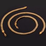 18K Real Gold Plated Environmental Friendly Copper Alloy Jewelry Set M01813