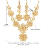 18K Real Gold Plated Environmental Friendly Copper Alloy Jewelry Set M01818