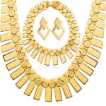 18K Real Gold Plated Environmental Friendly Copper Alloy Jewelry Set M01903