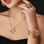 18K Real Gold Plated Environmental Friendly Copper Alloy Jewelry Set M01904