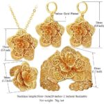 18K Real Gold Plated Environmental Friendly Copper Alloy Jewelry Set M01904