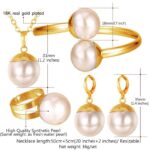 18K Real Gold Plated Fresh Water Pearl 36 Gram Jewellery Set M01466