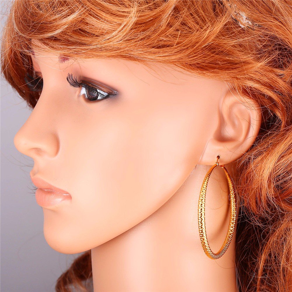 18K Real Gold Plated Nickel Free Earrings M01565 1 18K Real Gold Plated Nickel Free Earrings M01565