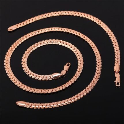 18K Real Rose Gold Plated Environmental Friendly Copper Alloy Jewelry Set M01808