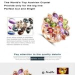 18K Rose Gold Plated 3 Times Austrian Crystal Enamel Jewellery Set M01459