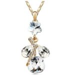 18K Rose Gold Plated Austrian Crystal Necklace M00639
