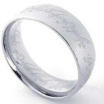 18K White Gold Plated Stainless Steel Ring M00714