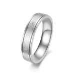 18K White Gold Plated Stainless Steel Ring M01268