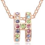 18K Gold Plated Austrian Crystal Multi Necklace M00601