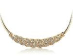 18K Gold Plated Zircon Crystal Necklace M00730