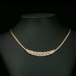 18K Gold Plated Zircon Crystal Necklace M00730