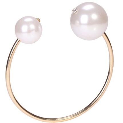 2.8cm and 2.0cm Pearl Beads Gold Plated Fashion 15 Gram Bracelet M01421