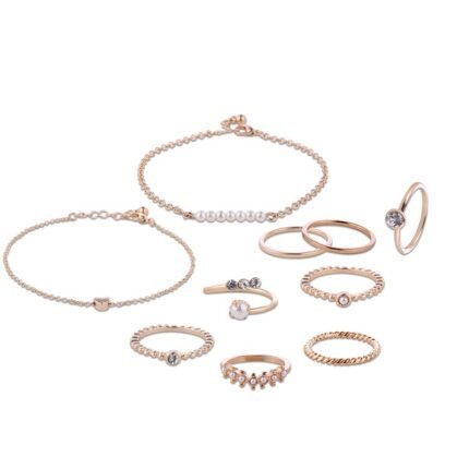 Gold Plated Crystal Jewelry Set M02041
