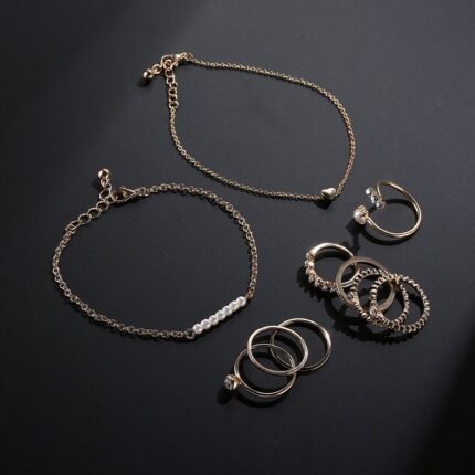 Gold Plated Crystal Jewelry Set M02041