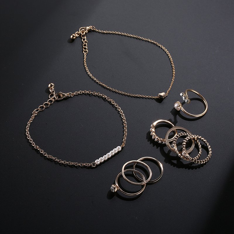 Gold Plated Crystal Jewelry Set M02041