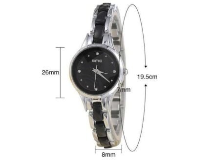 Kimio Stainless Steel Never Fade Original Black Watch M01897