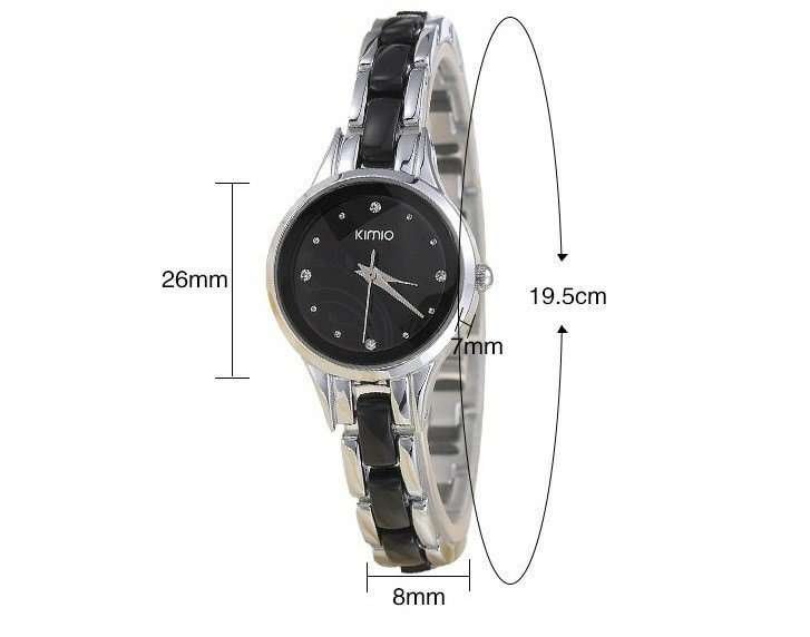 Kimio Stainless Steel Never Fade Original Black Watch M01897