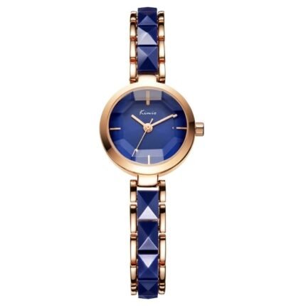 Kimio Stainless Steel Never Fade Original Gold Plated Blue Watch M01890