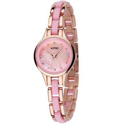 Kimio Stainless Steel Never Fade Original Gold Plated Pink Watch M01901