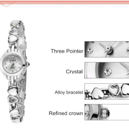 Kimio Stainless Steel Never Fade Original White Watch M01879