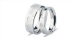 316L Stainless Steel 18K Gold Plated Couple Rings Jewelry Set M01618