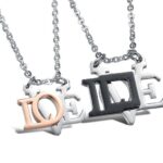 316L Stainless Steel 18K Gold Plated Couples Lovers Necklaces M01500