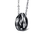 316L Stainless Steel 18K Gold Plated Couples Lovers Necklaces M01501