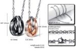 316L Stainless Steel 18K Gold Plated Couples Lovers Necklaces M01501