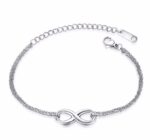 316L Stainless Steel and Titanium 18K Gold Plated Couple Bracelets Jewelry Set M01782