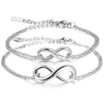 316L Stainless Steel and Titanium 18K Gold Plated Couple Bracelets Jewelry Set M01782