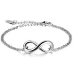 316L Stainless Steel and Titanium 18K Gold Plated Couple Bracelets Jewelry Set M01782