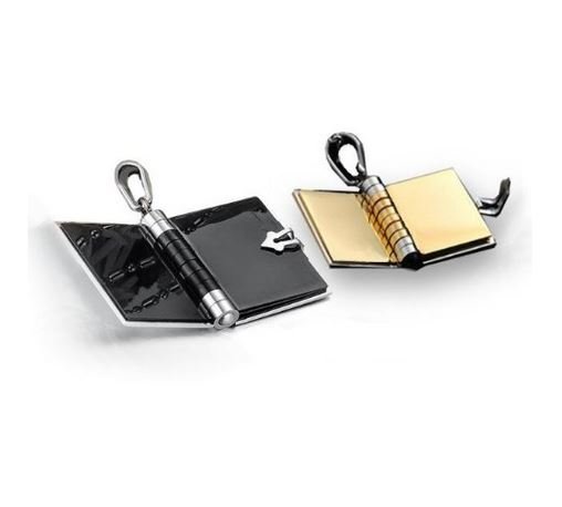 316L Stainless Steel and Titanium 18K Gold Plated Couple Necklaces Jewelry Set M01614